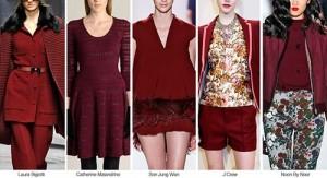 Moodboard top color cranberry rood